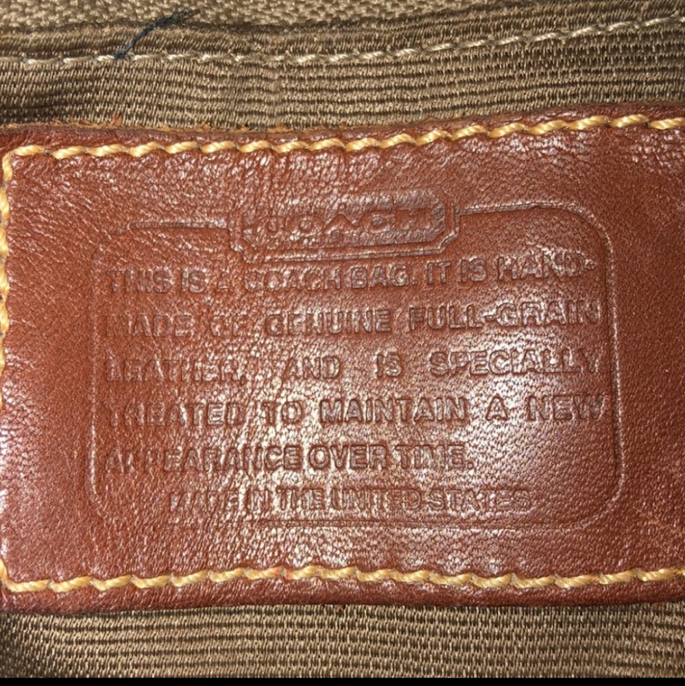 RARE VINTAGE COACH SHERIDAN MARIETTA DRAWSTRING BAG - Picture 8 of 17